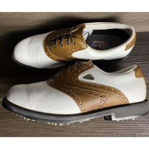 FootJoy‎ FJ Fit Dogs Originals Leather Golf Shoes 53015, Men’s 9.5m Brown